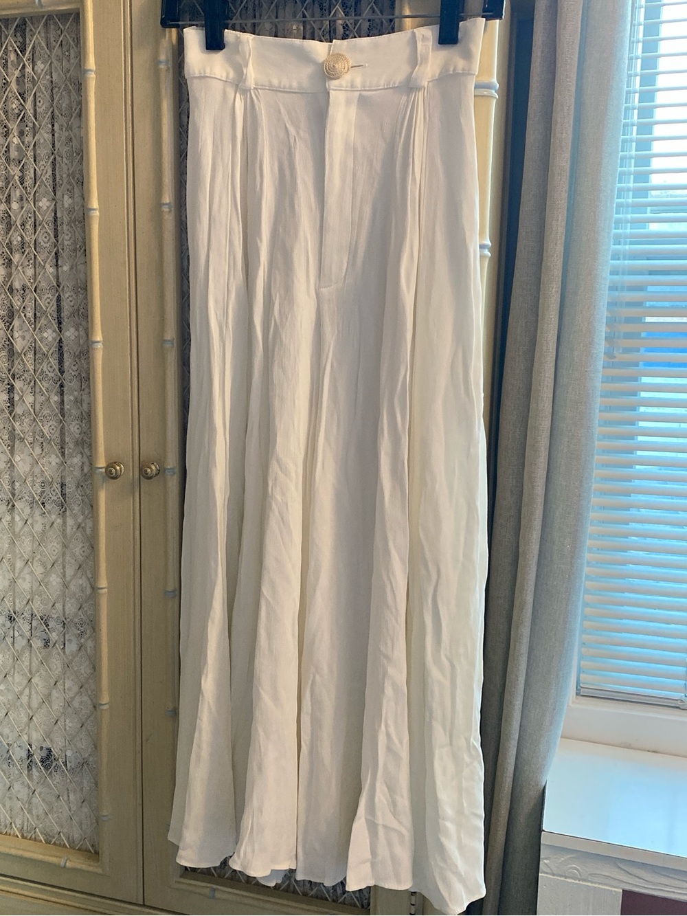 White Flowing Palazzo Pants
